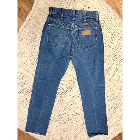 Wrangler Cowboy Cut Slim Fit Jeans Medium Wash Denim 14MWZG 5x34 High Rise - Picture 2 of 5